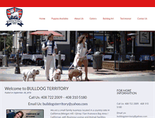 Tablet Screenshot of bulldogterritory.com